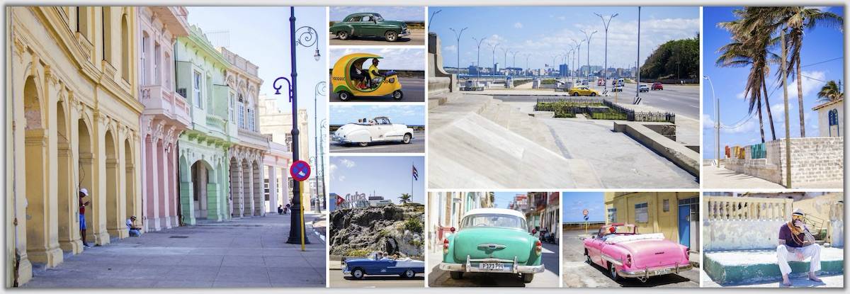 Aperçu d'une page intérieur d'un album 100% photos avec 10 photos harmonieusement assemblé et séparé par une fine ligne blanche.